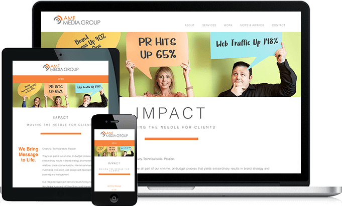 AMF Media Group responsive website design