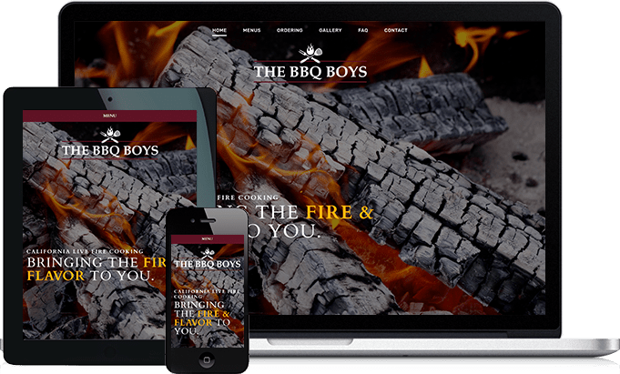 The BBQ Boys responsive website design