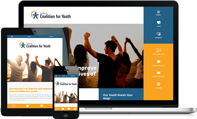 Cal Youth responsive website design