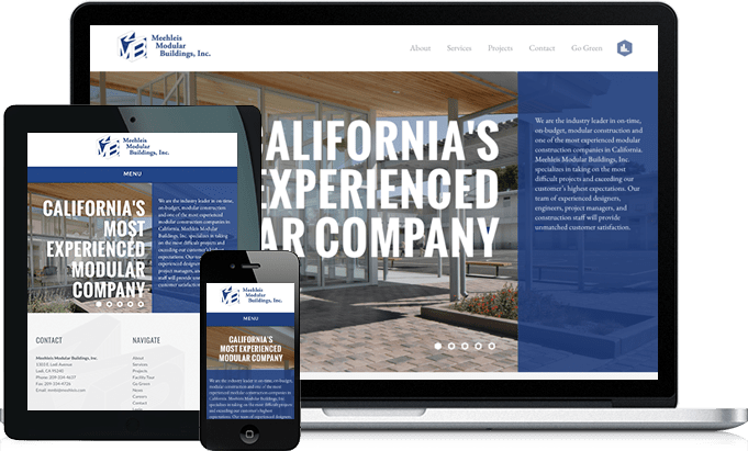 Meehleis Modular Buildings responsive website design