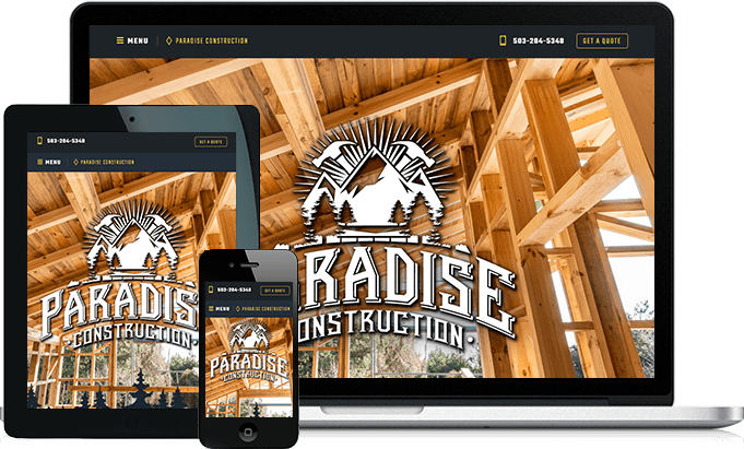 Paradise Construction responsive website design
