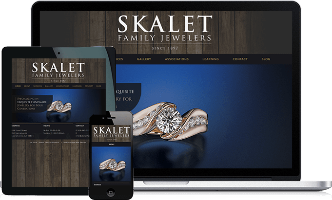 Skalet Jewelers responsive website design